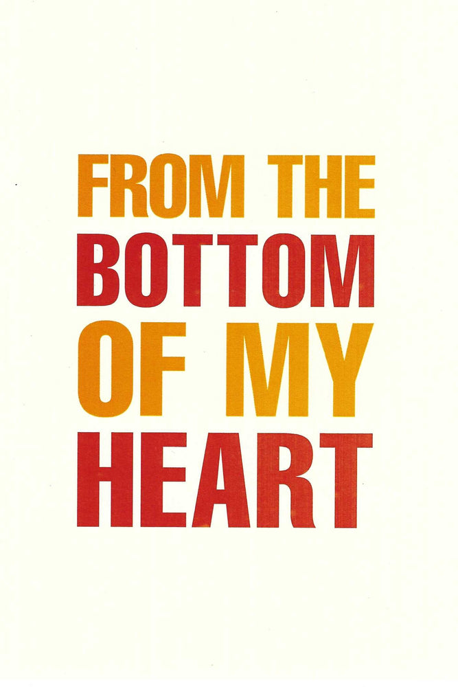 From The Bottom Of My Heart Thank You Card