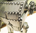 Cast Bronze and Aluminum Robot Coin Bank