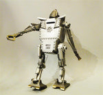 Cast Bronze and Aluminum Robot Coin Bank