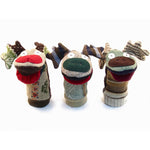 Upcycled Wool Sweater Moose Puppet