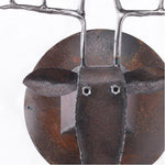 Deer Head Made of Recycled Farm Tools