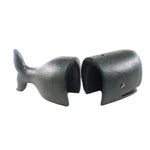 Recycled Cast Iron Whale Bookends