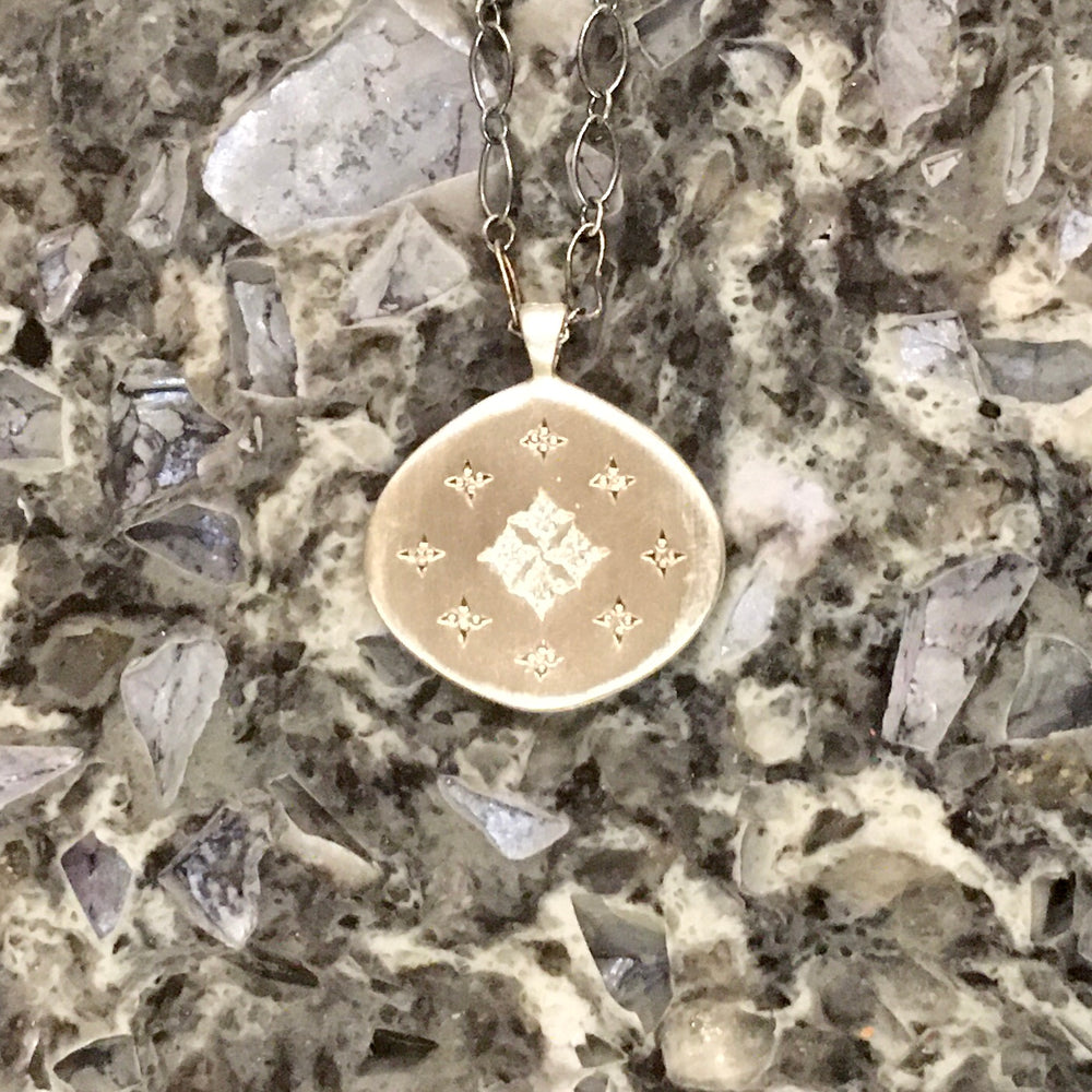 Nebula Diamonds and Sterling Silver Pendant Necklace