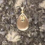 Arbor Diamond Sapphire, 18K Gold and Sterling Silver Pendant Necklace