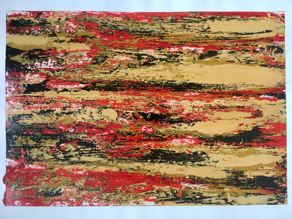 Abstract Acrylic Paintings on Paper by Erin McGillivray