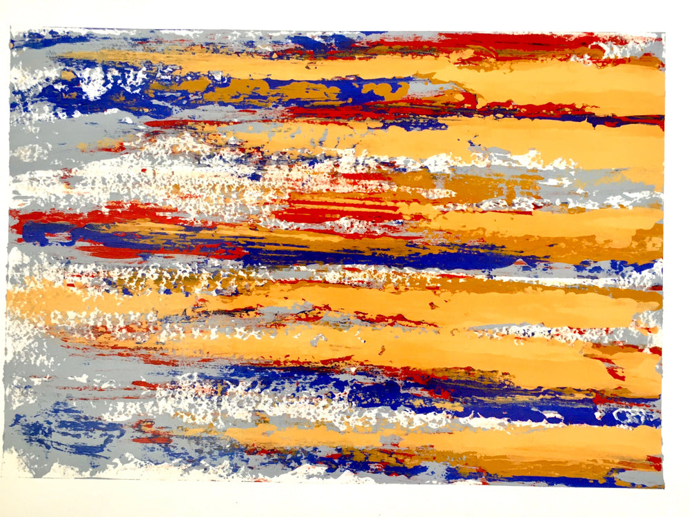 Abstract Acrylic Paintings on Paper by Erin McGillivray