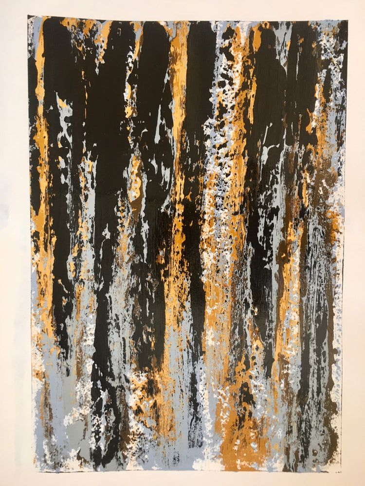 Abstract Acrylic Paintings on Paper by Erin McGillivray