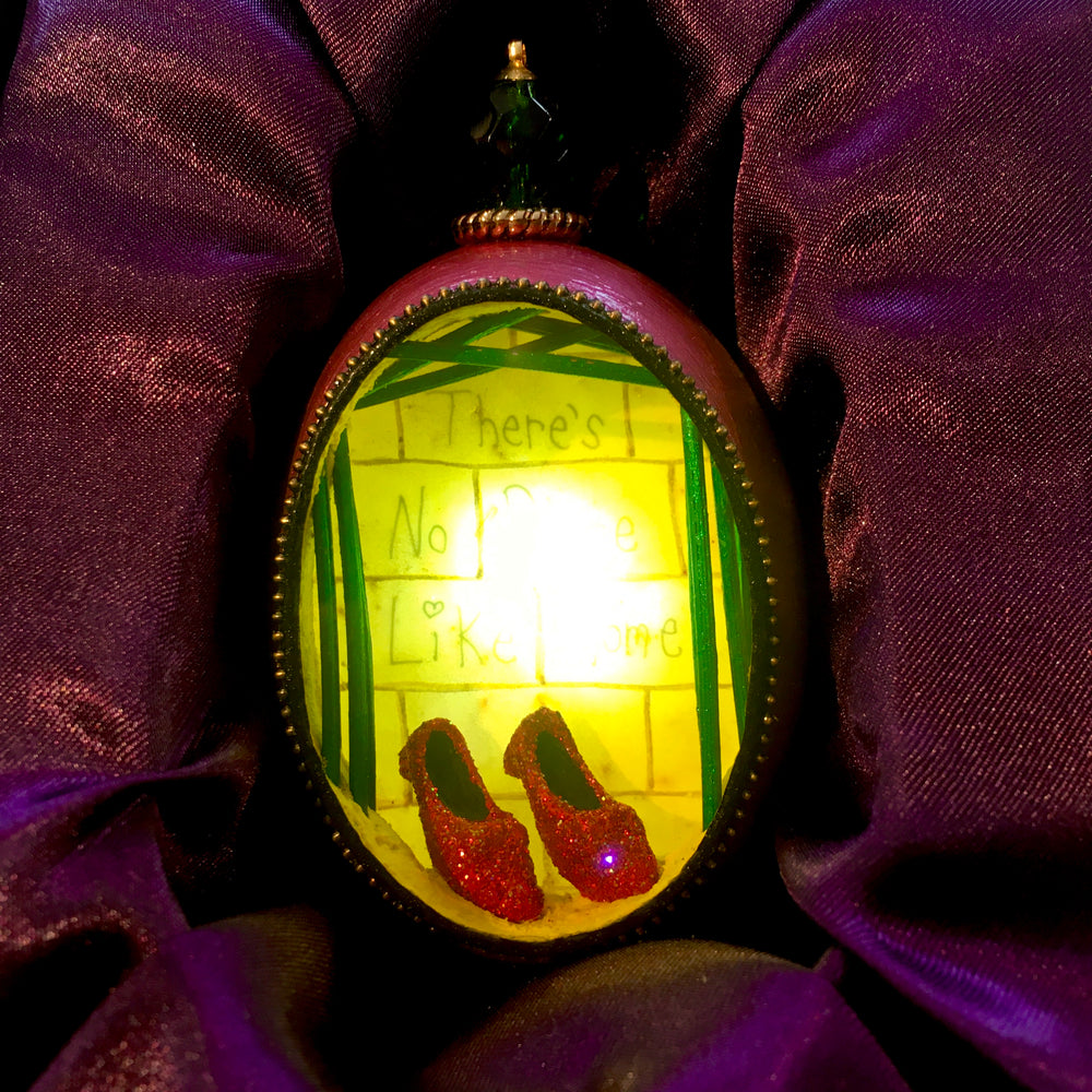 There's No Place Like Home Duck Egg Ornament with LED Light