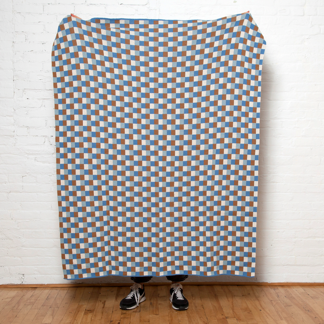 Recycled Materials Crosshatch Throws