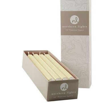 Box of 12 Ivory 12" Column Tapers