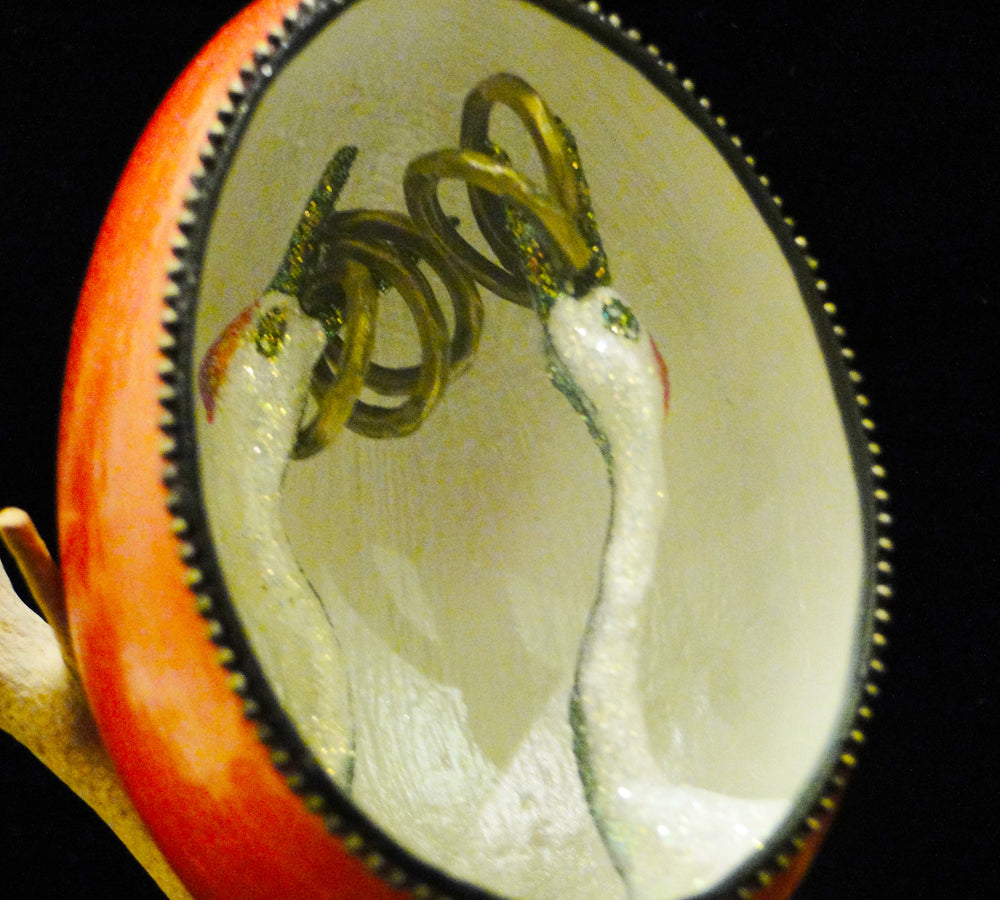 Five Golden Rings Duck Egg Ornament