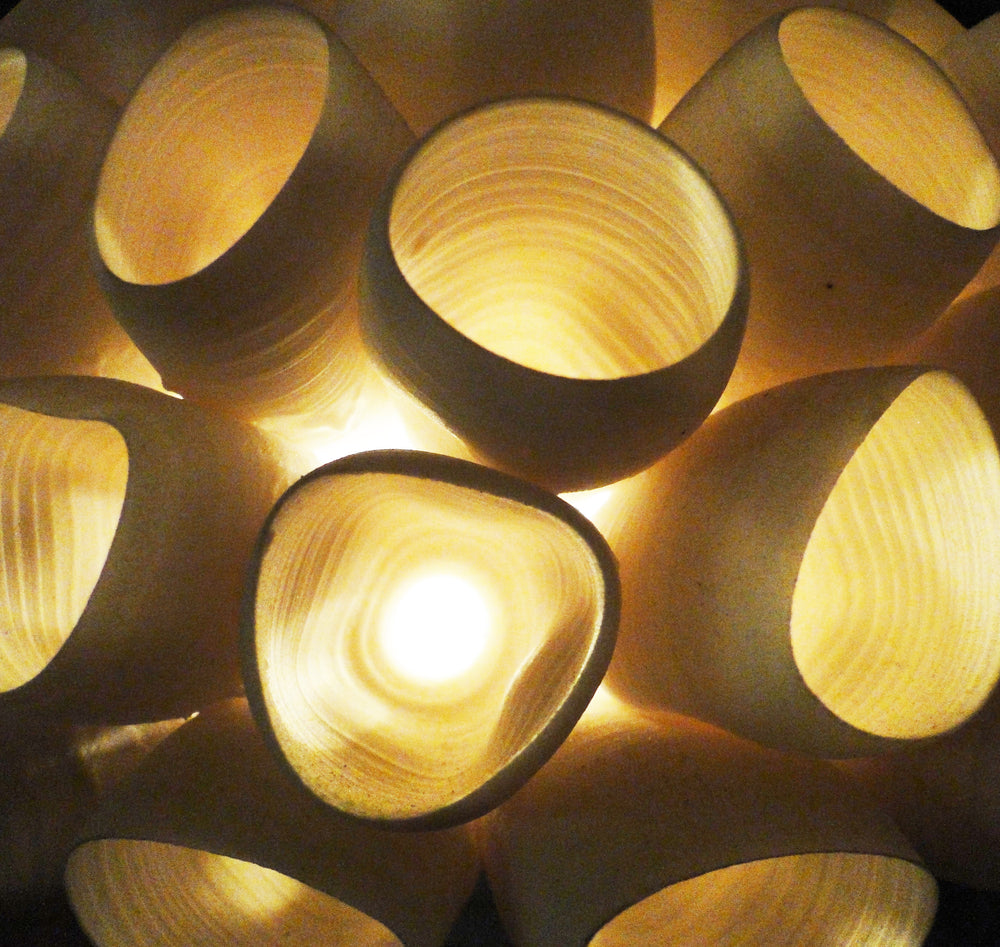 Funnels Porcelain Tealight Holder