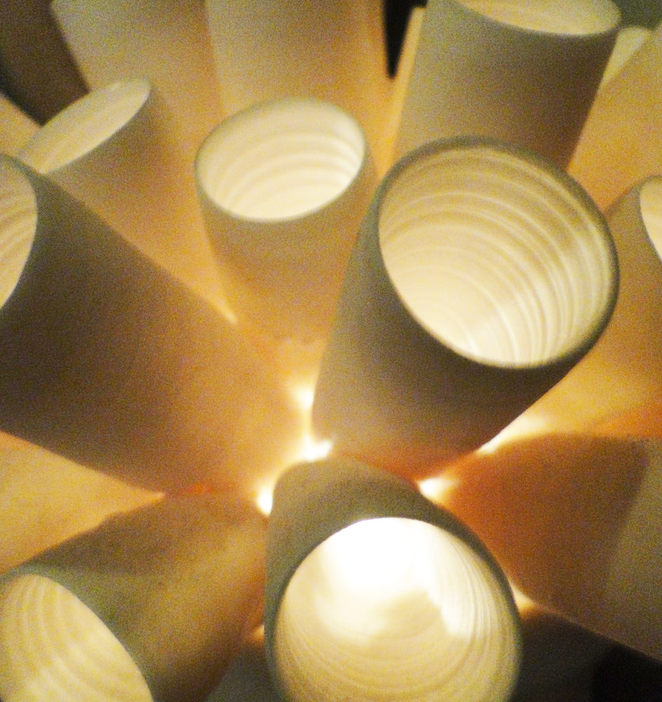 Tubes Porcelain Tealight Holder