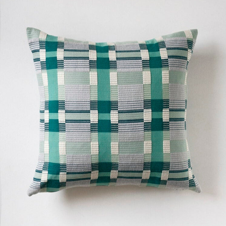 Loomed Cotton Trellis Pillows