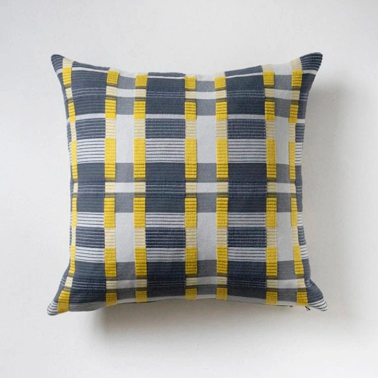 Loomed Cotton Trellis Pillows