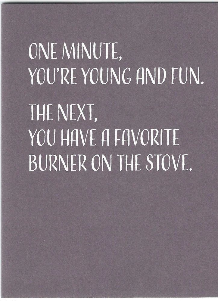 Favorite Burner Birthday Card