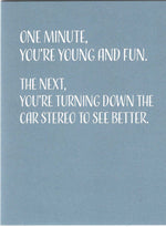 Car Stereo Birthday Card
