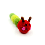 Fair Trade Organic Cotton Caterpillar Baby Rattle