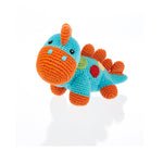 Fair Trade Organic Cotton Dinosaur Baby Rattle