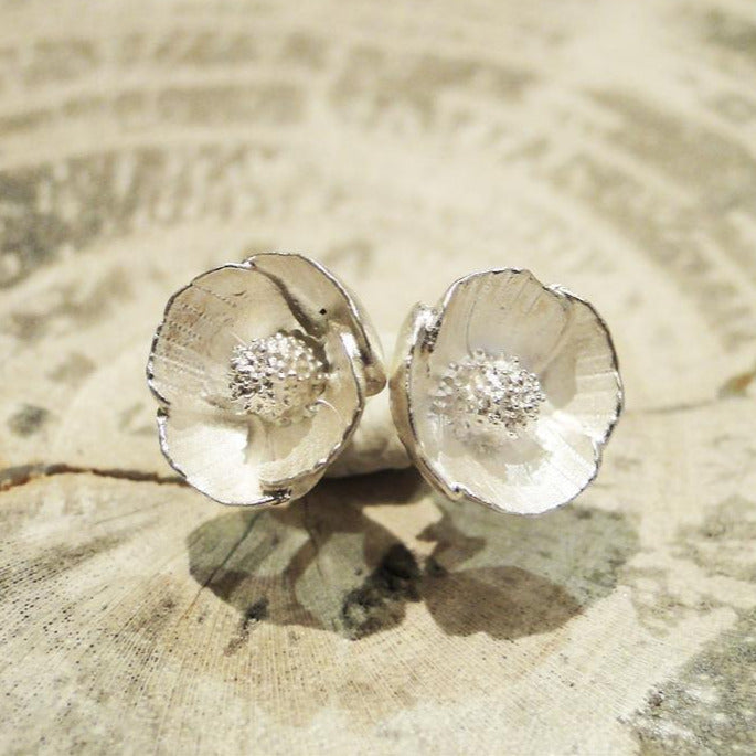 Poppy Sterling Silver Post Earrings