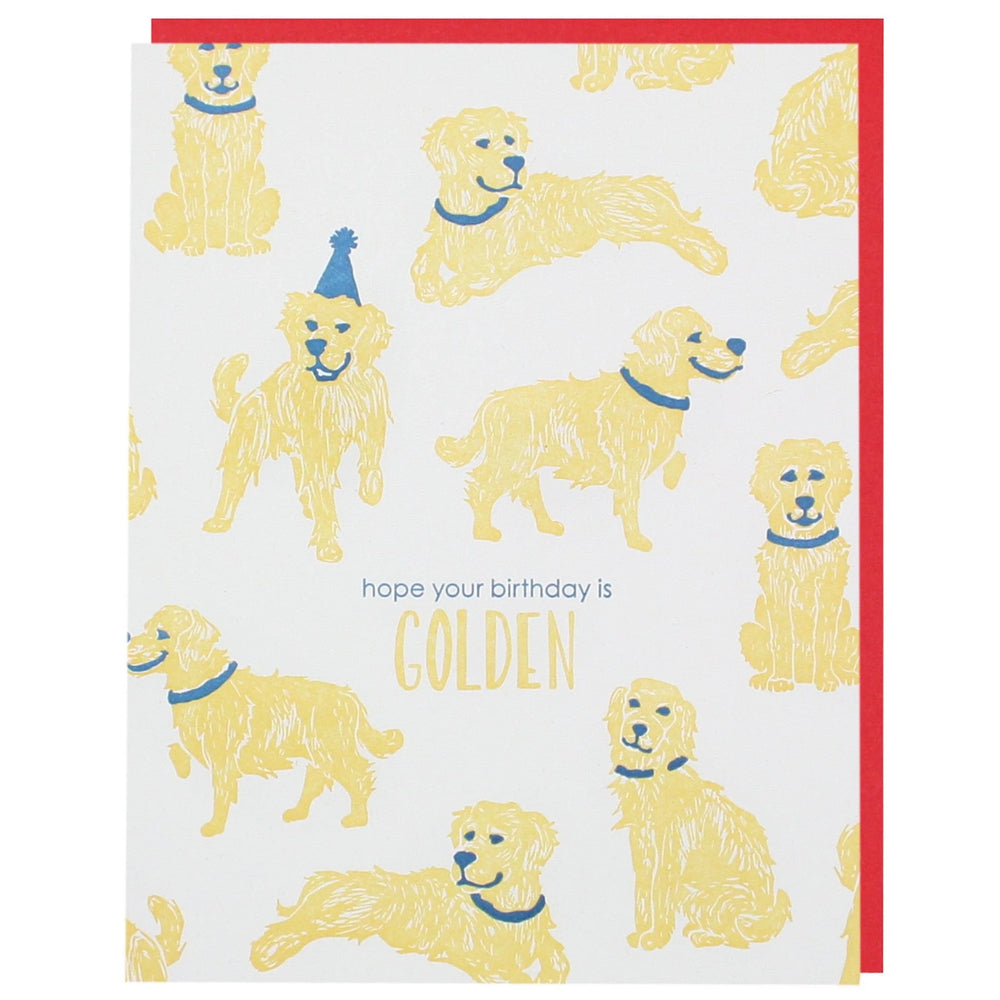 Golden Birthday Card