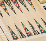 FSC Certified Art Deco Birch Travel Backgammon Sets