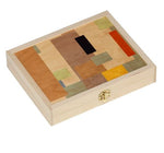 FSC Certified Art Deco Birch Travel Backgammon Sets