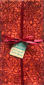 Fair Trade Set of Four Patterned Cotton Napkins