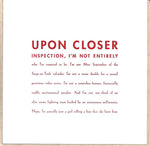 Upon Closer Inspection Card