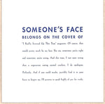 Someone's Face Apology Card