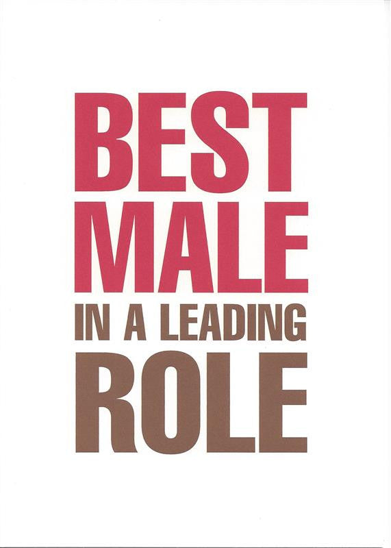 Best Male In a Leading Role Fathers Day Card