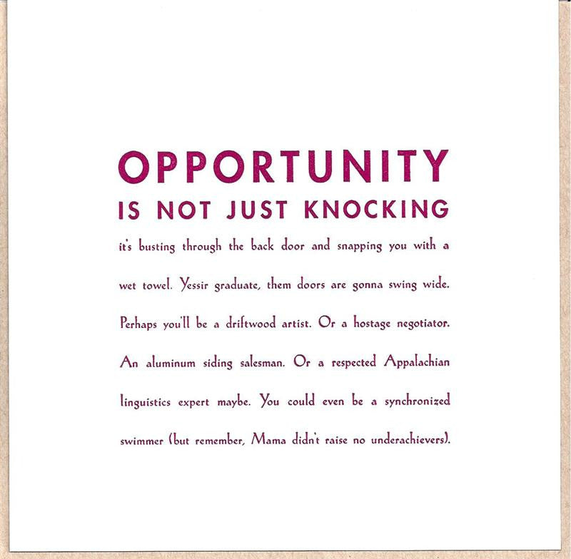 Opportunity Graduation Card