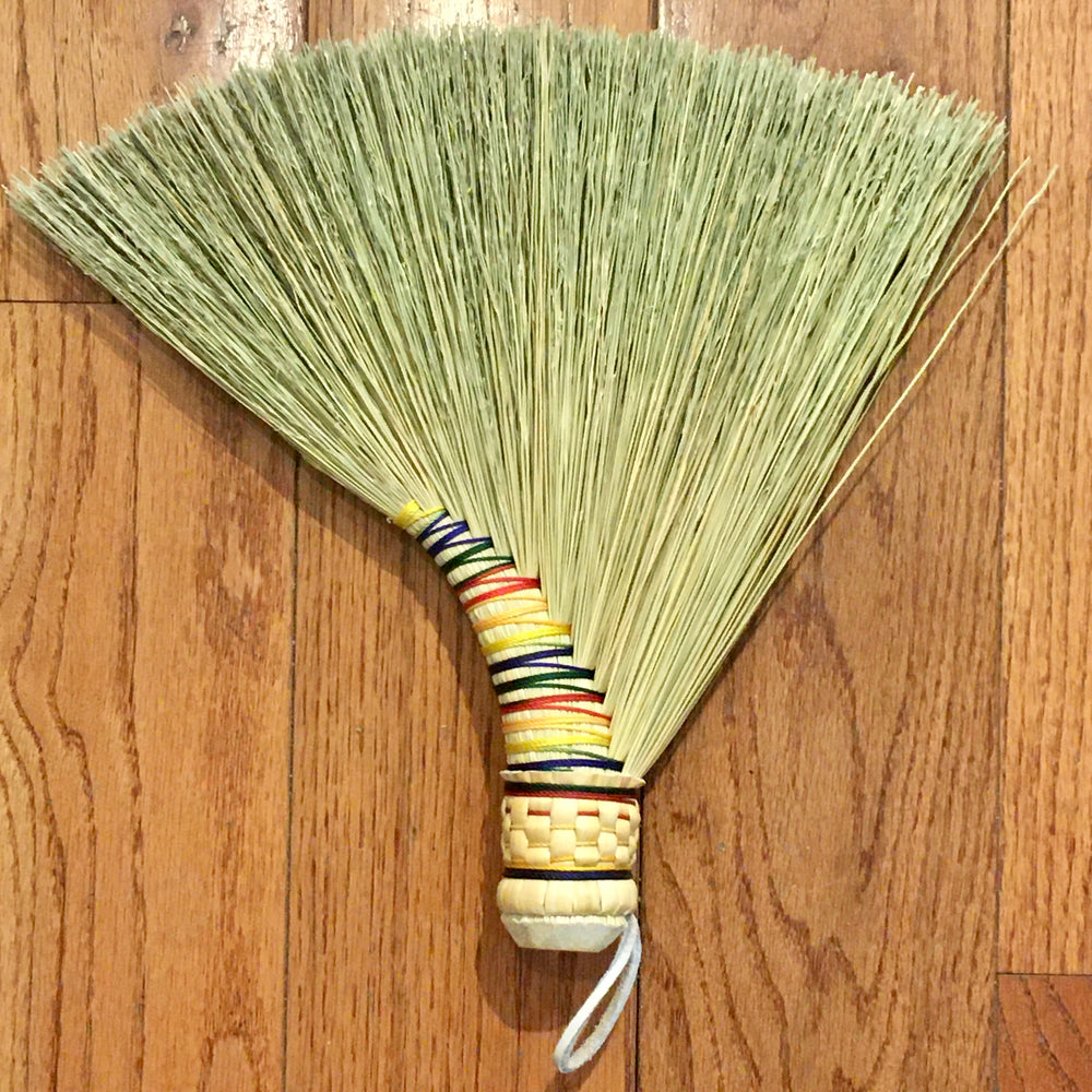 Traditional Turkey Wing Broomcorn Hand Broom