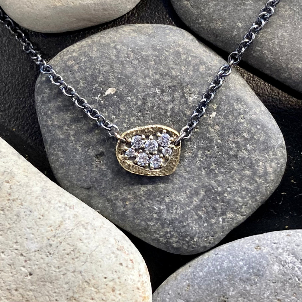 Winter Pond 18K Gold and Diamonds Necklace
