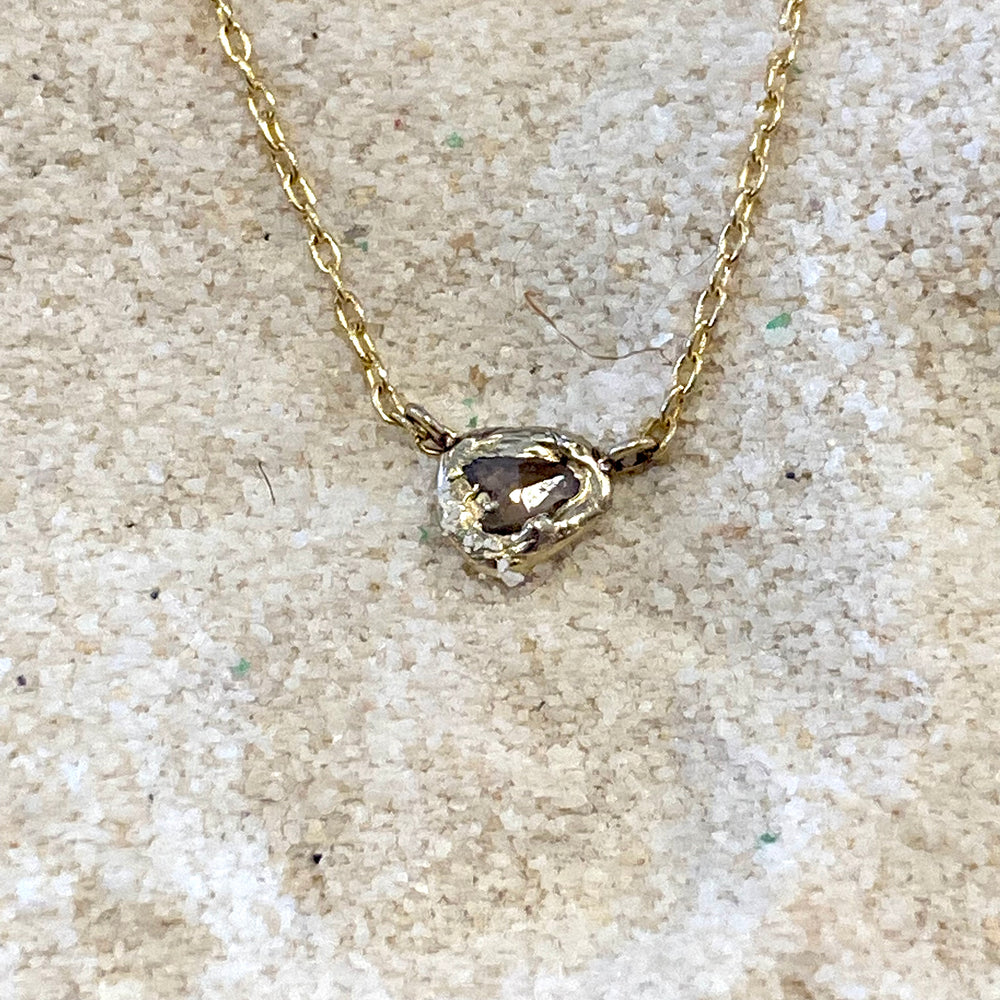 Star Bright 14K Gold and Diamond Necklace