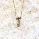 Cobblestone 14K Gold and Raw Diamonds Necklace
