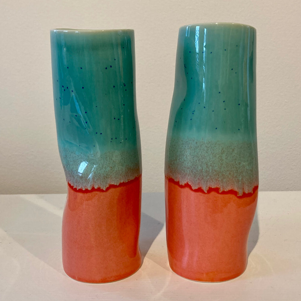 Slipcast Porcelain Vases from England