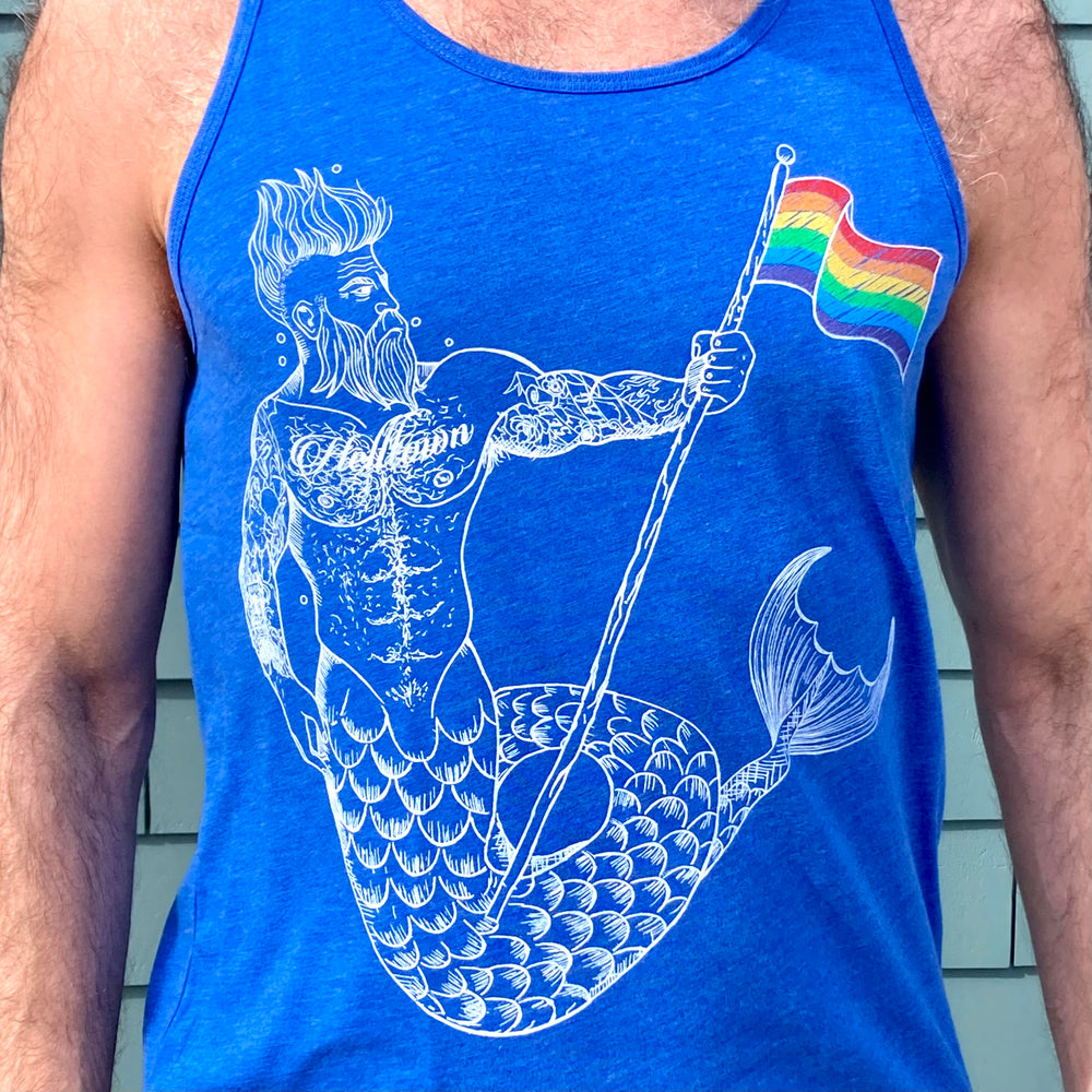 Rainbow Helltown Merman Tank Top