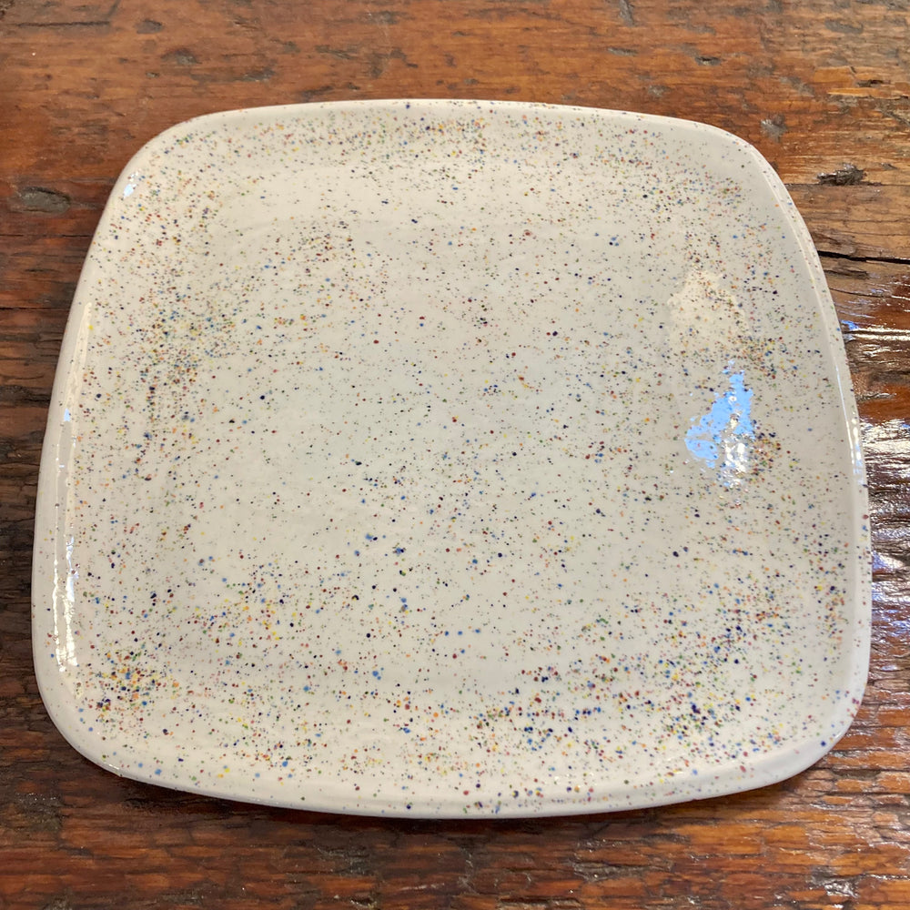 Splatter Square Earthenware Plates