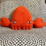 Lambswool Fiery Orange Crab from England