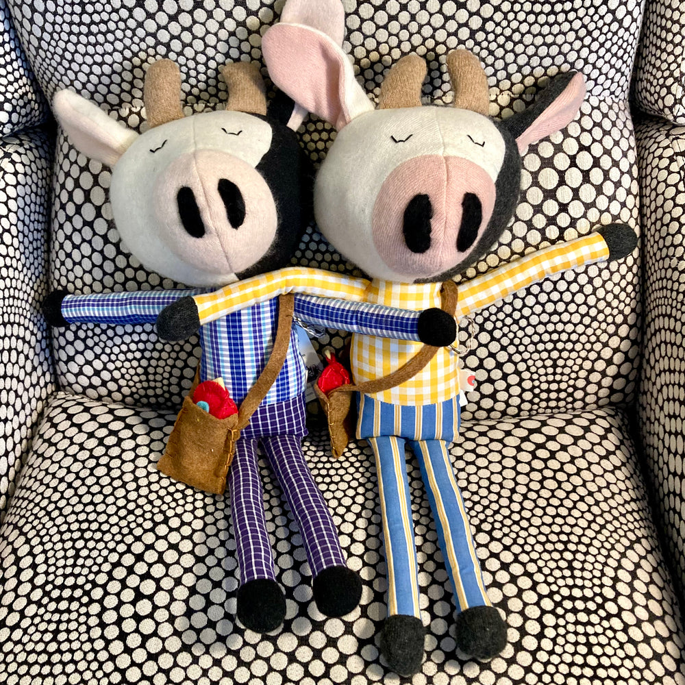 Upcycled Clothing Large Cows