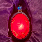 Rudolph Duck Egg Ornament with LED Light