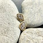 Winter Pond 18K Gold and Diamonds Post Earrings