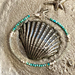 Semi Precious Stone and Sterling Silver Wrap Bracelets