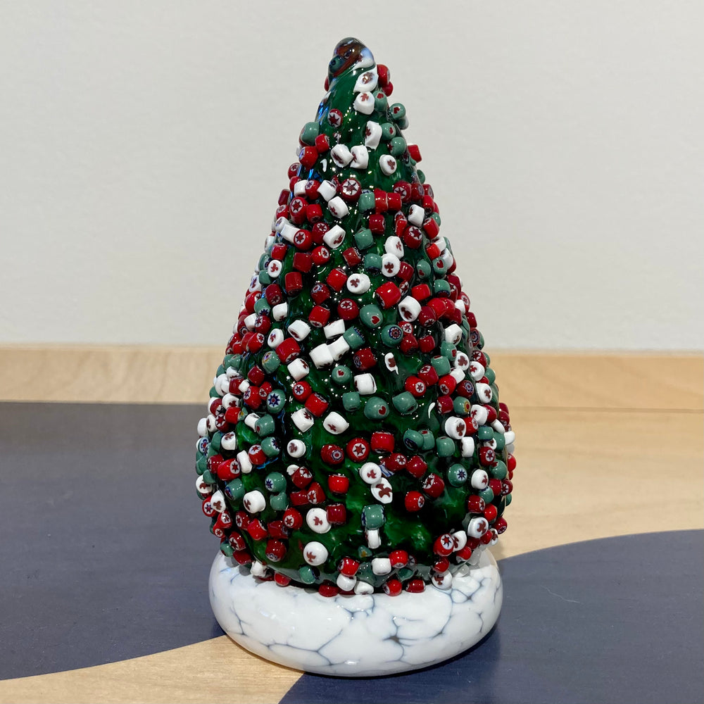 Blown Glass Millefiori Christmas Trees