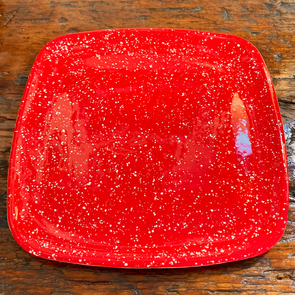 Splatter Square Earthenware Plates