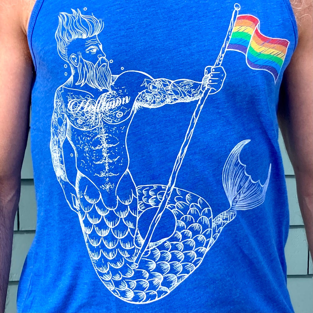 Rainbow Helltown Merman Tank Top