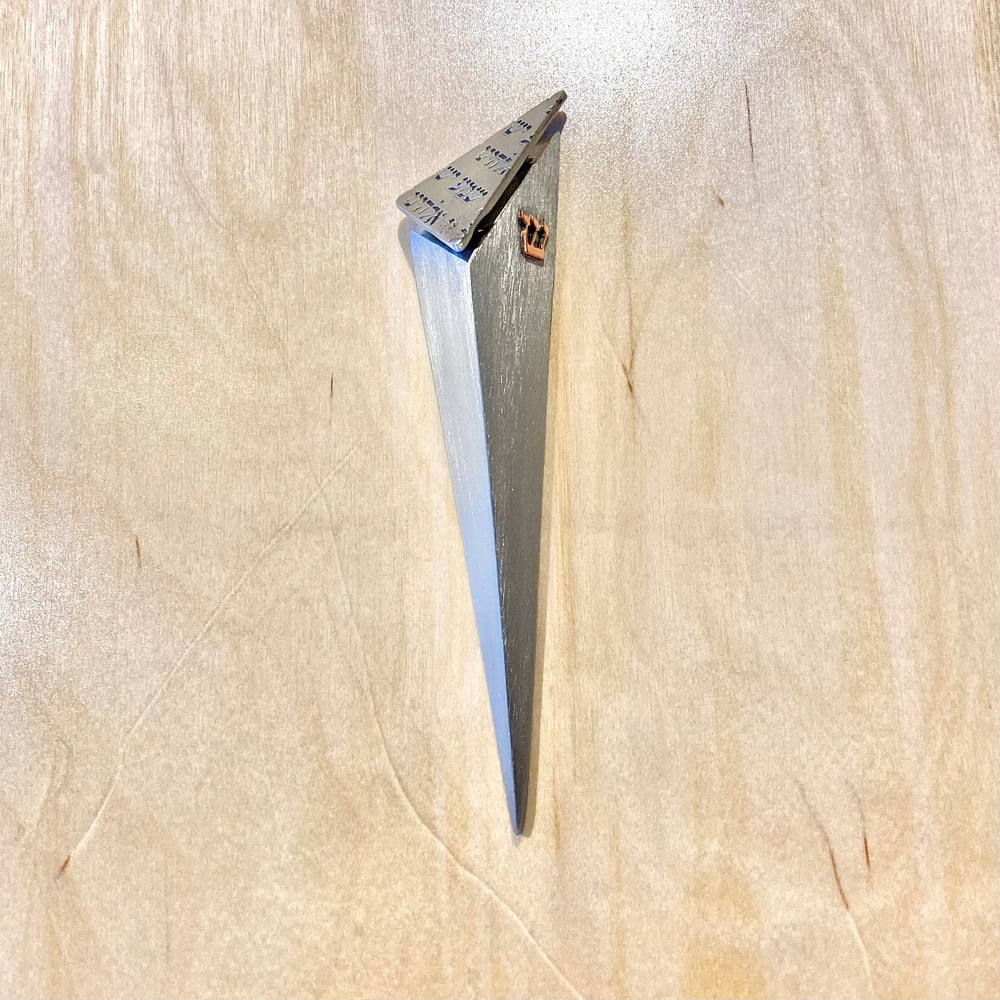 Pewter Modernist Mezuzahs