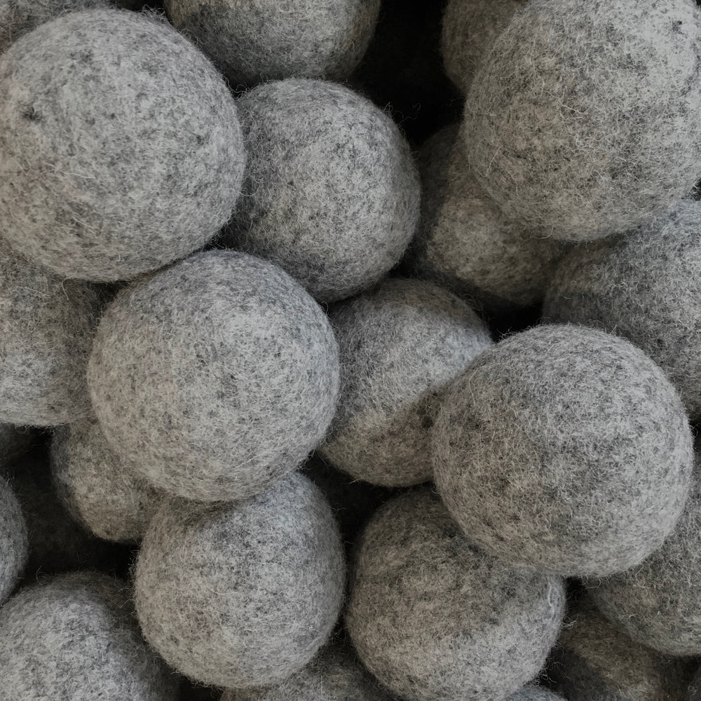 Wool Felt Set of Three Dryer Balls