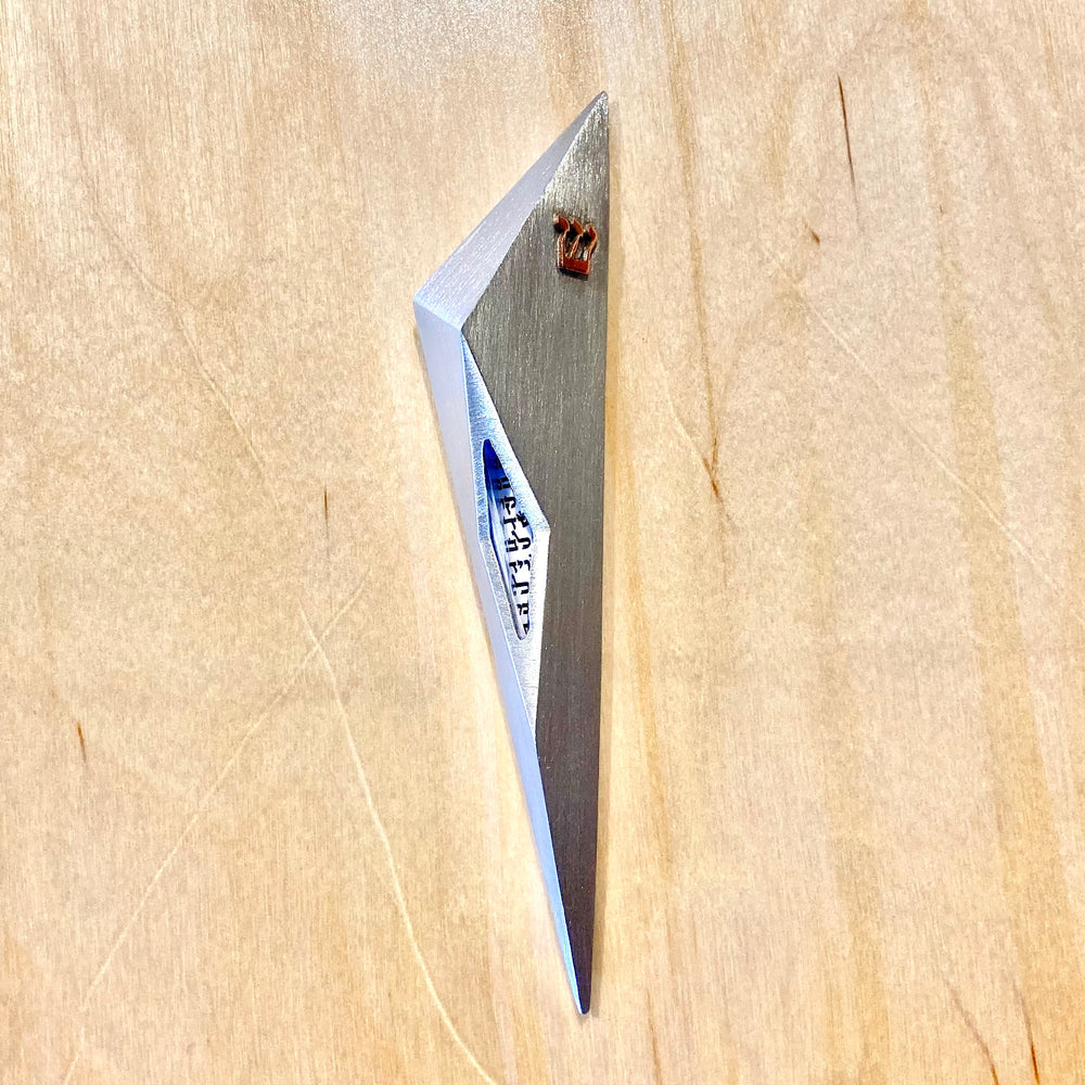 Pewter Modernist Mezuzahs